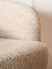 Pacific Taupe Aviana Teddy and Black Metal Chair - Image 4 of 6