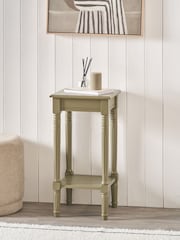Pacific Olive Heritage Pine Wood Accent Table - Image 1 of 6