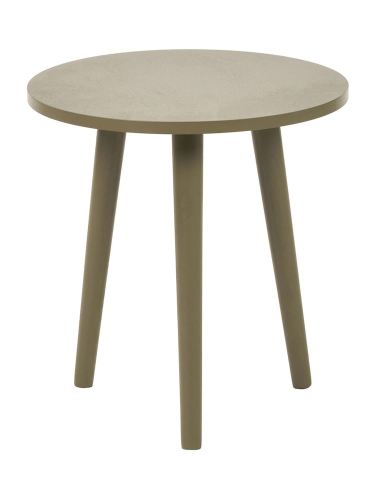 Pacific Olive Croft Pine Wood Side Table - Image 6 of 6