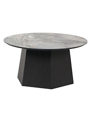 Pacific Jade Marble and Oak Veneer Coffee Table - Image 5 of 6