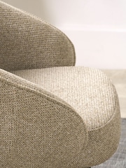 Pacific Mocha Kelsby Chenille and Metal Tub Dining Chair - Image 2 of 6