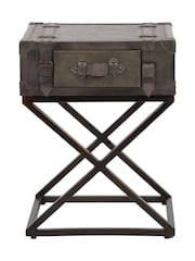 Pacific Peppercorn Adriano Leather Side Table - Image 5 of 6