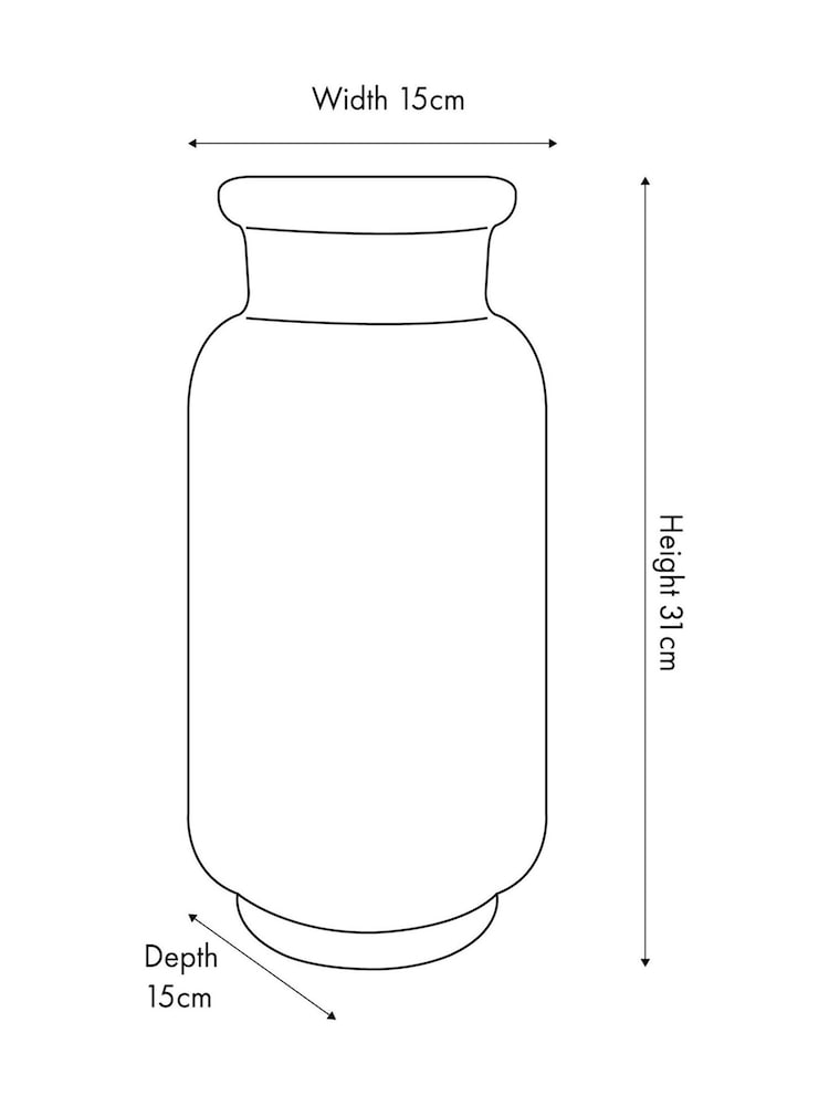 Pacific Blue Theano Dot Design Glaze Vase - Image 6 of 6