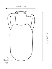 Pacific Natural Terracotta Decorative Vase with Handles Medium - Image 6 of 6