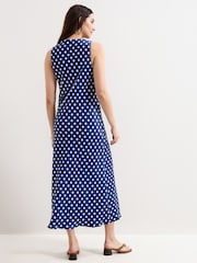 Phase Eight Blue Tina Navy Spot Slip Dress - Image 3 of 6