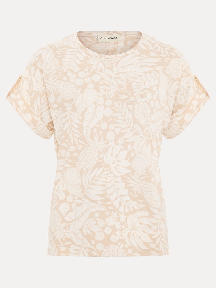 Phase Eight Natural Kayla T-Shirt - Image 6 of 6