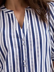 Phase Eight Blue Ariana Stripe Blouse - Image 6 of 7