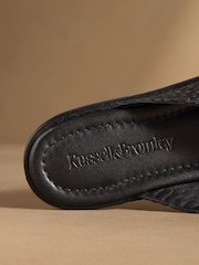 Russell & Bromley Black Tay Woven Sandals - Image 6 of 8