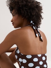 Phase Eight Brown Spot Tankini Top - Image 4 of 8
