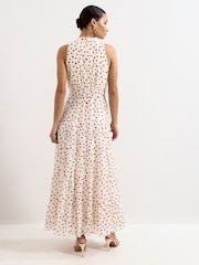 Phase Eight Cream Nita Spot Maxi Dress - Image 2 of 7