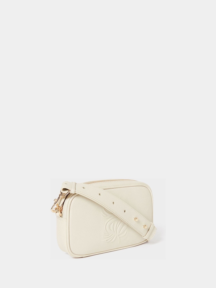 Osprey London Natural The Luxe Roma Leather Cross-Body Bag - Image 2 of 6