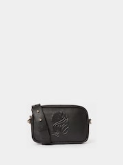 Osprey London Black The Luxe Roma Leather Cross-Body Bag - Image 1 of 6
