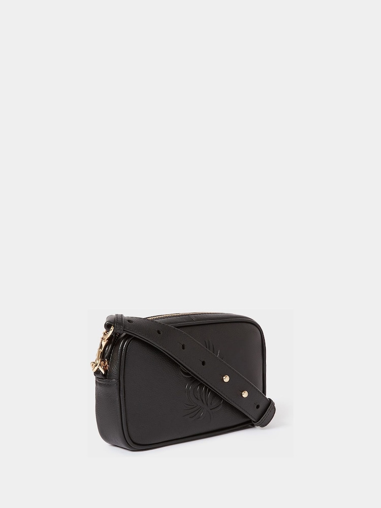 Osprey London Black The Luxe Roma Leather Cross-Body Bag - Image 2 of 6