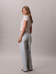 Calvin Klein Blue 90's Straight Distressed Jeans - Image 2 of 6