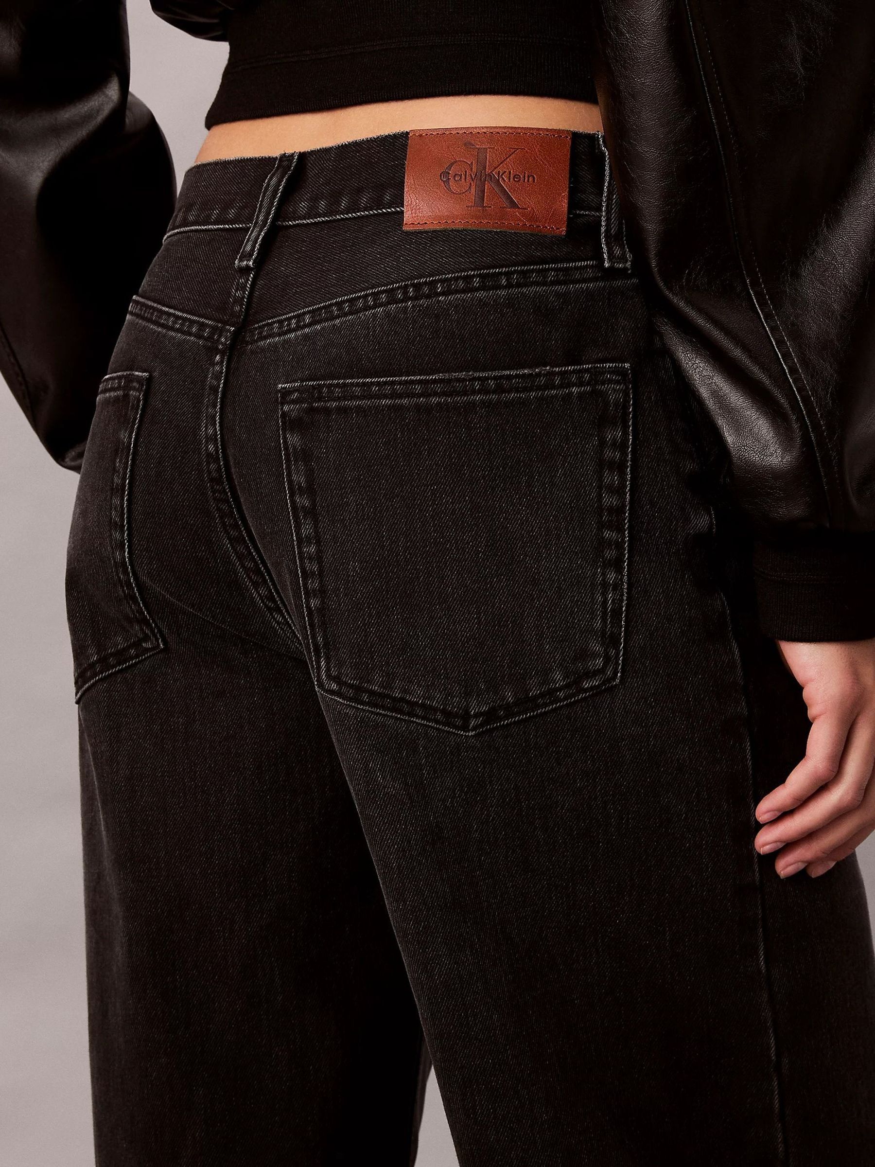 Buy Calvin Klein Black Wide Leg Jeans from Next USA