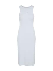 Calvin Klein Blue Ribbed Cotton Midi Tank Dress - Image 6 of 6
