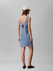 Calvin Klein Denim Mini Shift Dress - תמונה 2 מתוך 5