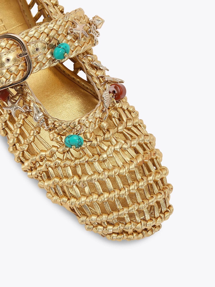 KG Kurt Geiger Gold Naomi Pumps - Image 4 of 4