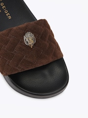 Kurt Geiger London Chocolate Brown Meena Eagle Sandals - Image 4 of 4