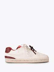 Kurt Geiger London Cream Kurt Espadrille Trainers - Image 1 of 4