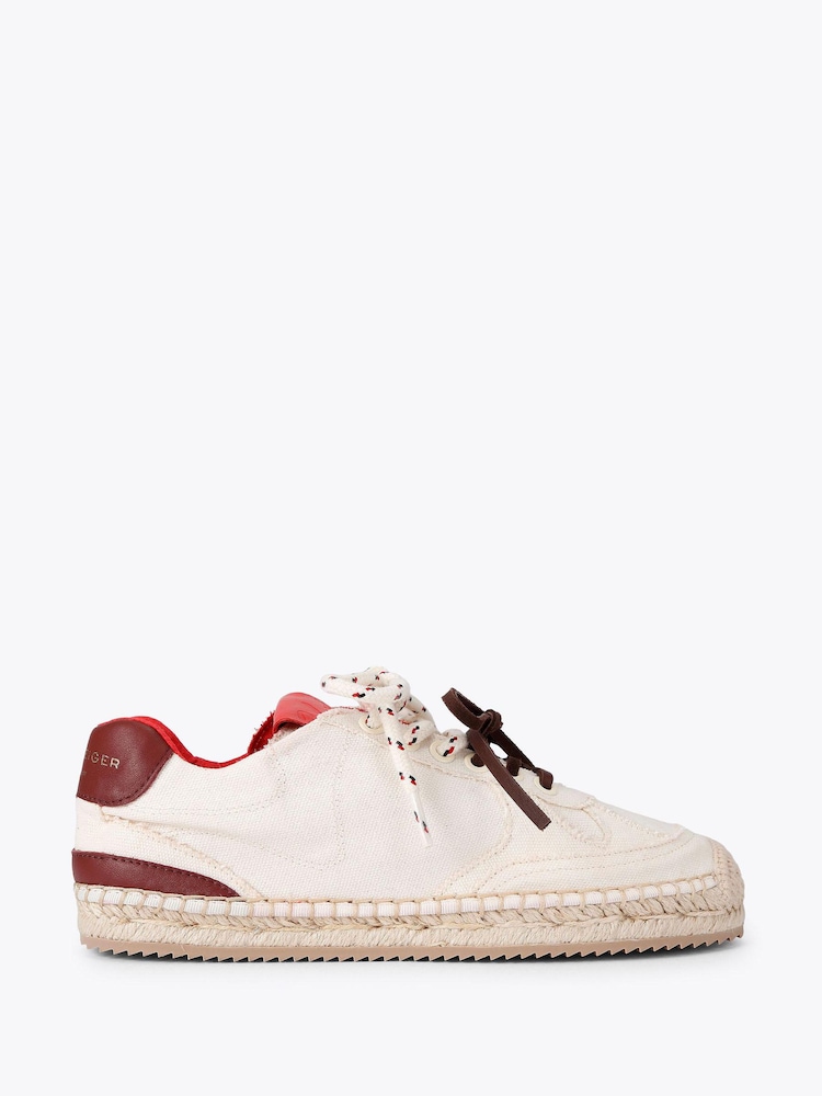 Kurt Geiger London Cream Kurt Espadrille Trainers - Image 1 of 4