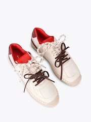 Kurt Geiger London Cream Kurt Espadrille Trainers - Image 2 of 4