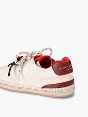 Kurt Geiger London Cream Kurt Espadrille Trainers - Image 3 of 4