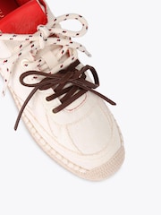 Kurt Geiger London Cream Kurt Espadrille Trainers - Image 4 of 4