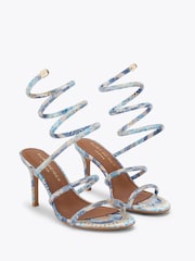 Kurt Geiger London Blue Spiral Sandals - Image 2 of 4