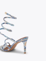 Kurt Geiger London Blue Spiral Sandals - Image 3 of 4