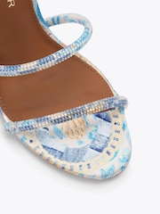 Kurt Geiger London Blue Spiral Sandals - Image 4 of 4