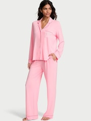 Victoria's Secret Victoria Pink Modal Long Pyjamas Set - Image 1 of 3