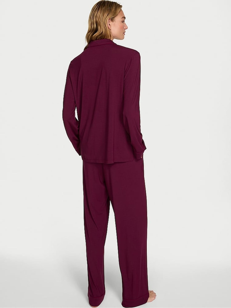 Victoria's Secret Kir Red Modal Long Pyjamas Set - Image 2 of 3
