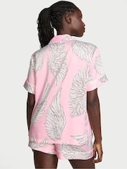 Victoria's Secret Angel Pink Wings Satin Short Pyjamas Set - Image 3 of 4