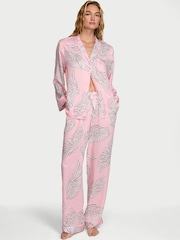 Victoria's Secret Angel Pink Wings Satin Long Pyjamas Set - Image 2 of 5