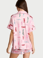 Victoria's Secret Angel Pink Candies Satin Short Pyjamas Set - Image 2 of 3