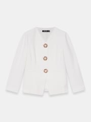 Mint Velvet Statement Button Sculpted Jacket - Afbeelding 6 van 7