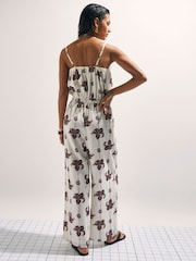 River Island Bardot Palm Print Jumpsuit - 圖片 4/4