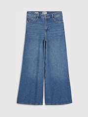 River Island Blue Petite High Rise Brandy Soft Wide Leg Jeans - Image 3 of 3