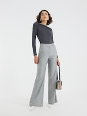 River Island Cream Long Sleeve Ribbed Tops 2 Pack - Image 2 of 4