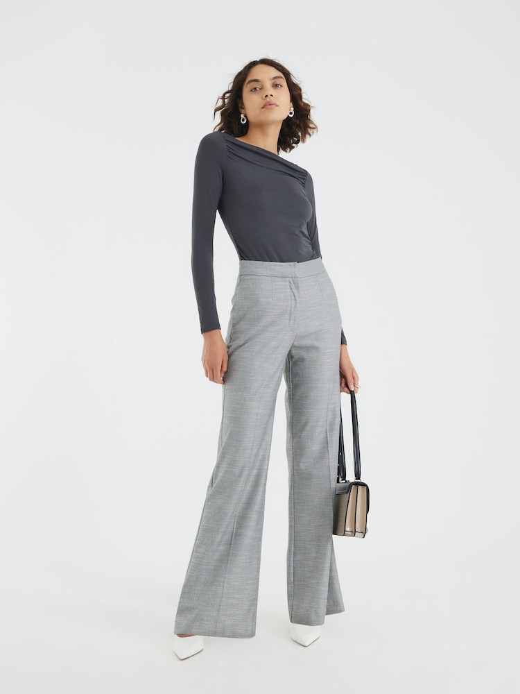River Island Cream Long Sleeve Ribbed Tops 2 Pack - Image 2 of 4