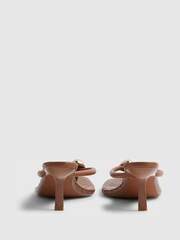 River Island Brown Hardware Toe Thong Sandals - Image 4 of 6