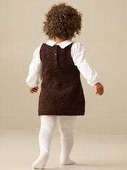 Angel & Rocket Evie Knitted Pinny And Top Dress Set - Imagem 2 de 4