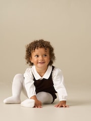 Angel & Rocket Evie Knitted Pinny And Top Dress Set - Imagem 3 de 4