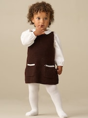 Angel & Rocket Evie Knitted Pinny And Top Dress Set - Imagem 4 de 4