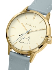 Radley Green Walkies Gold Plated Pistachio Leather Strap Watch - Image 2 of 4