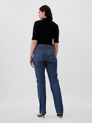 Gap Dark Wash High Waisted '90s Original Straight Jeans - Image 6 of 6