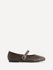 Linzi Brown Index Woven Mary Jane Shoes - Image 2 of 5