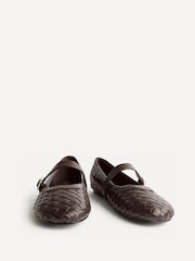 Linzi Brown Index Woven Mary Jane Shoes - Image 3 of 5