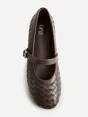Linzi Brown Index Woven Mary Jane Shoes - Image 4 of 5